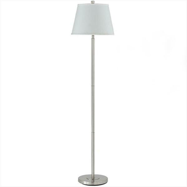 Radiant 150 W 3 Way Andros Metal Floor Lamp, Brushed Steel Finish RA49326